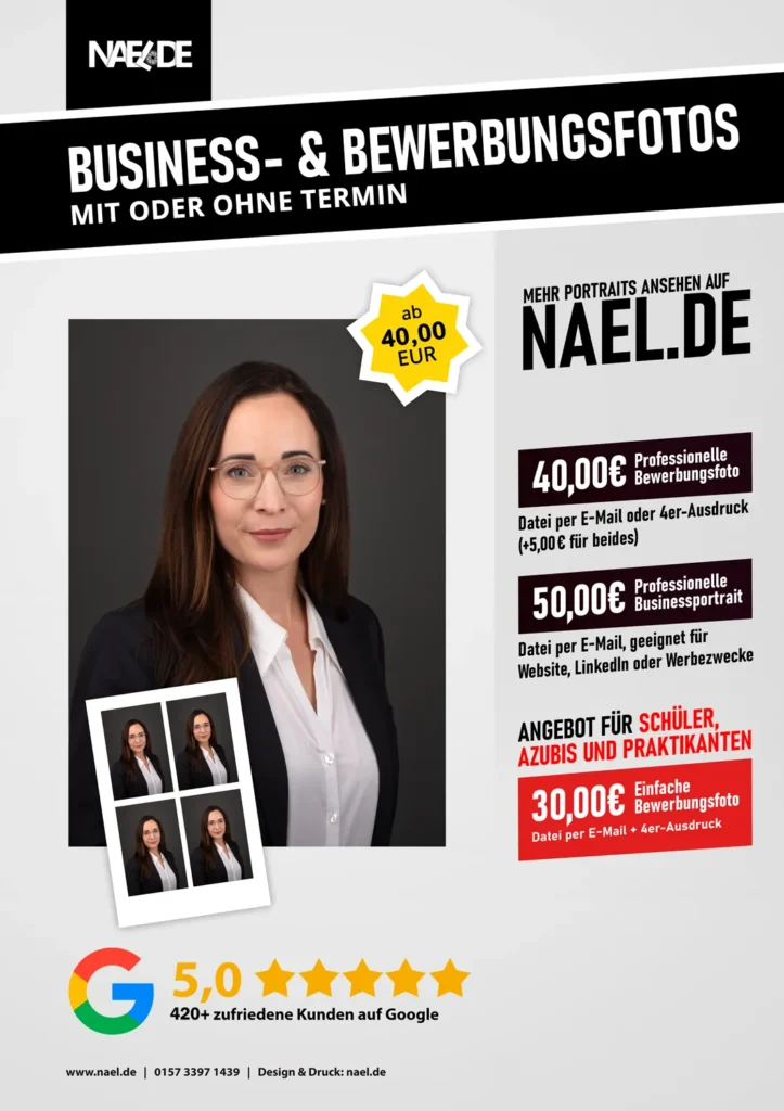 Bewerbungsfotos Poster